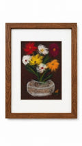 Tablou decorativ cu ramă maro 34x45