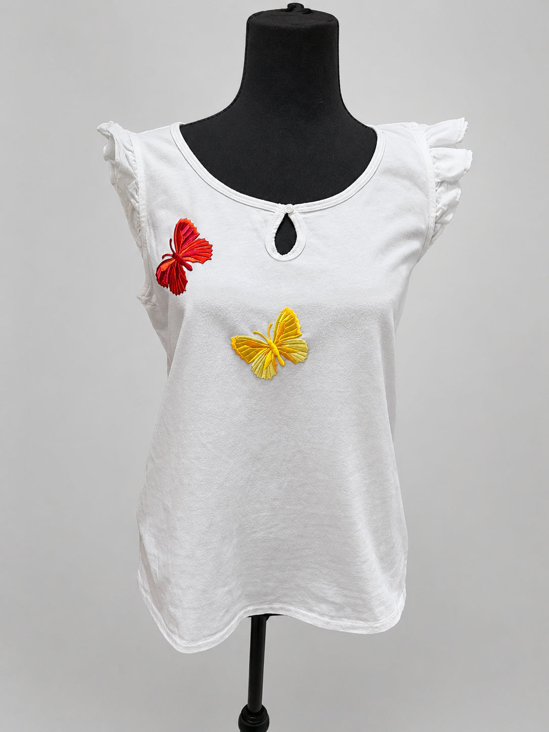 Bluză damă albă Faded Glory, upcycled, M