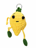 Breloc croșetat handmade lămâie