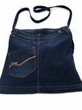 Geantă denim albastru crossbody