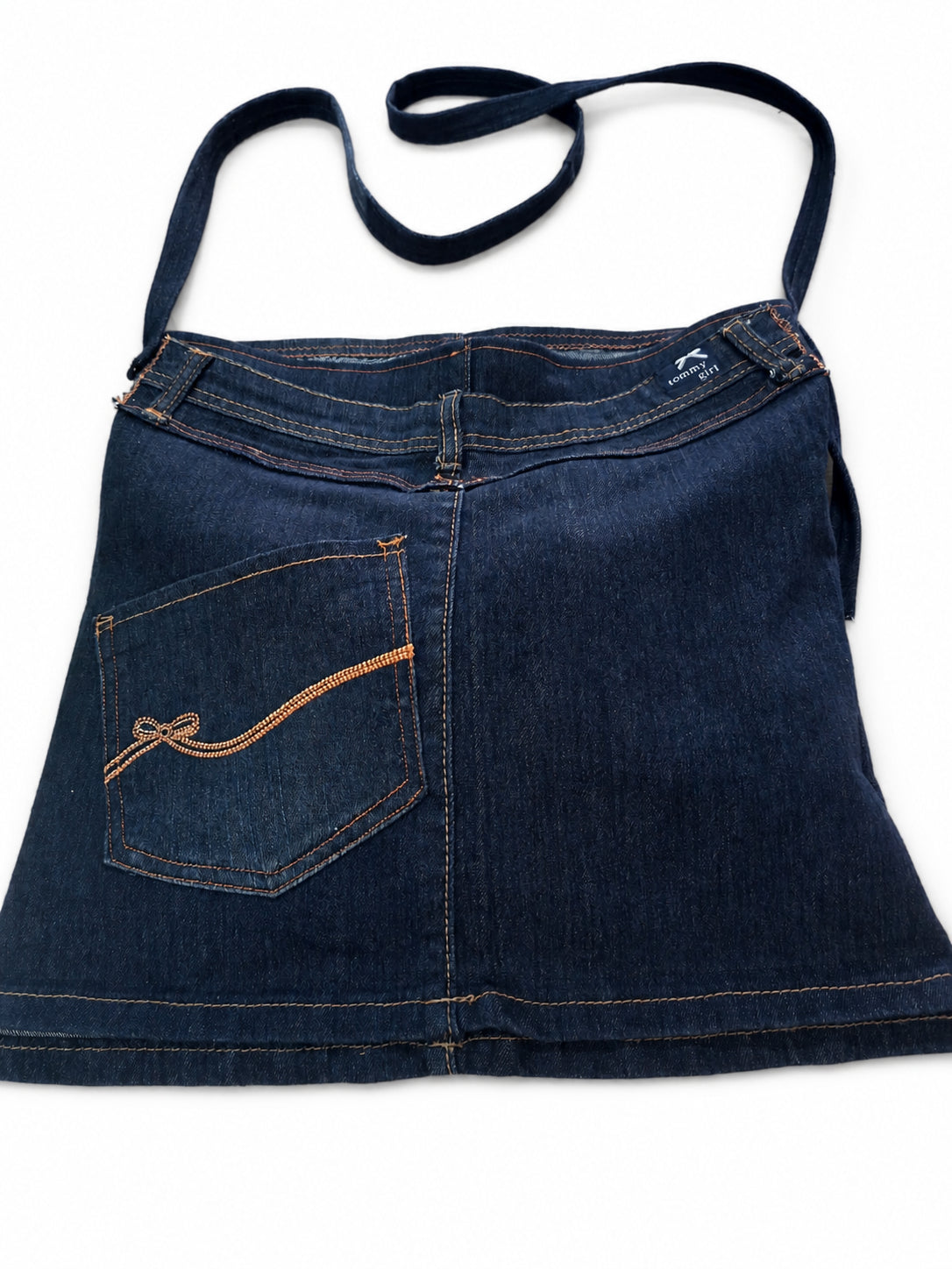 Geantă denim albastru crossbody