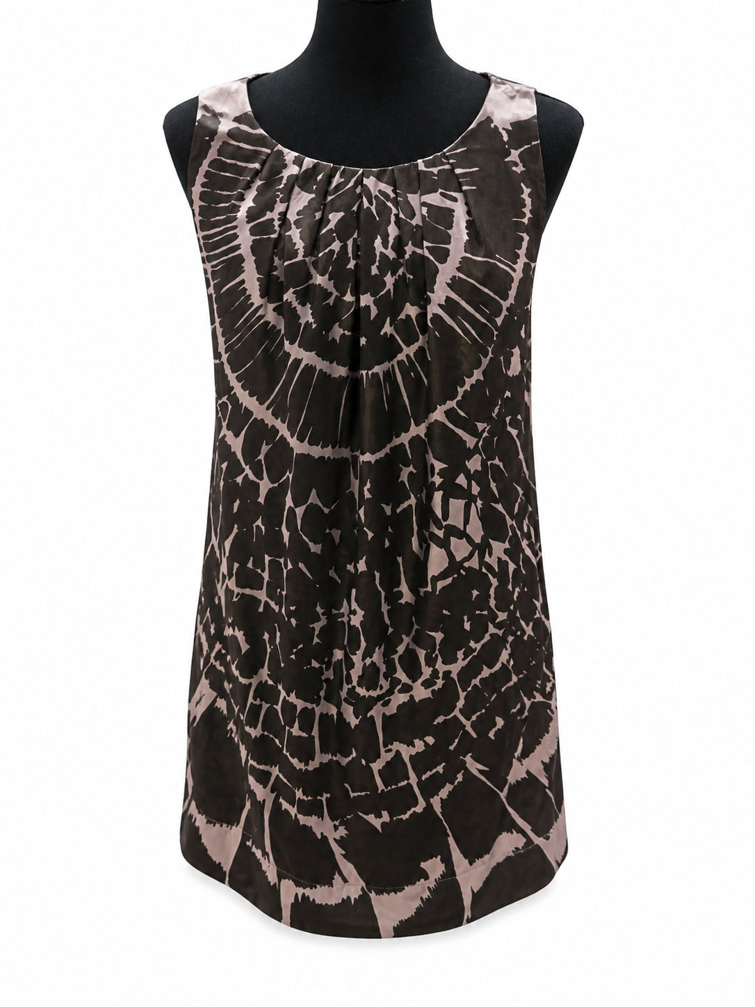 Rochie Depot 96, fără mâneci cu imprimeu abstract, S