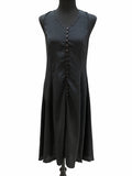 Rochie neagră fără mâneci Mira, M