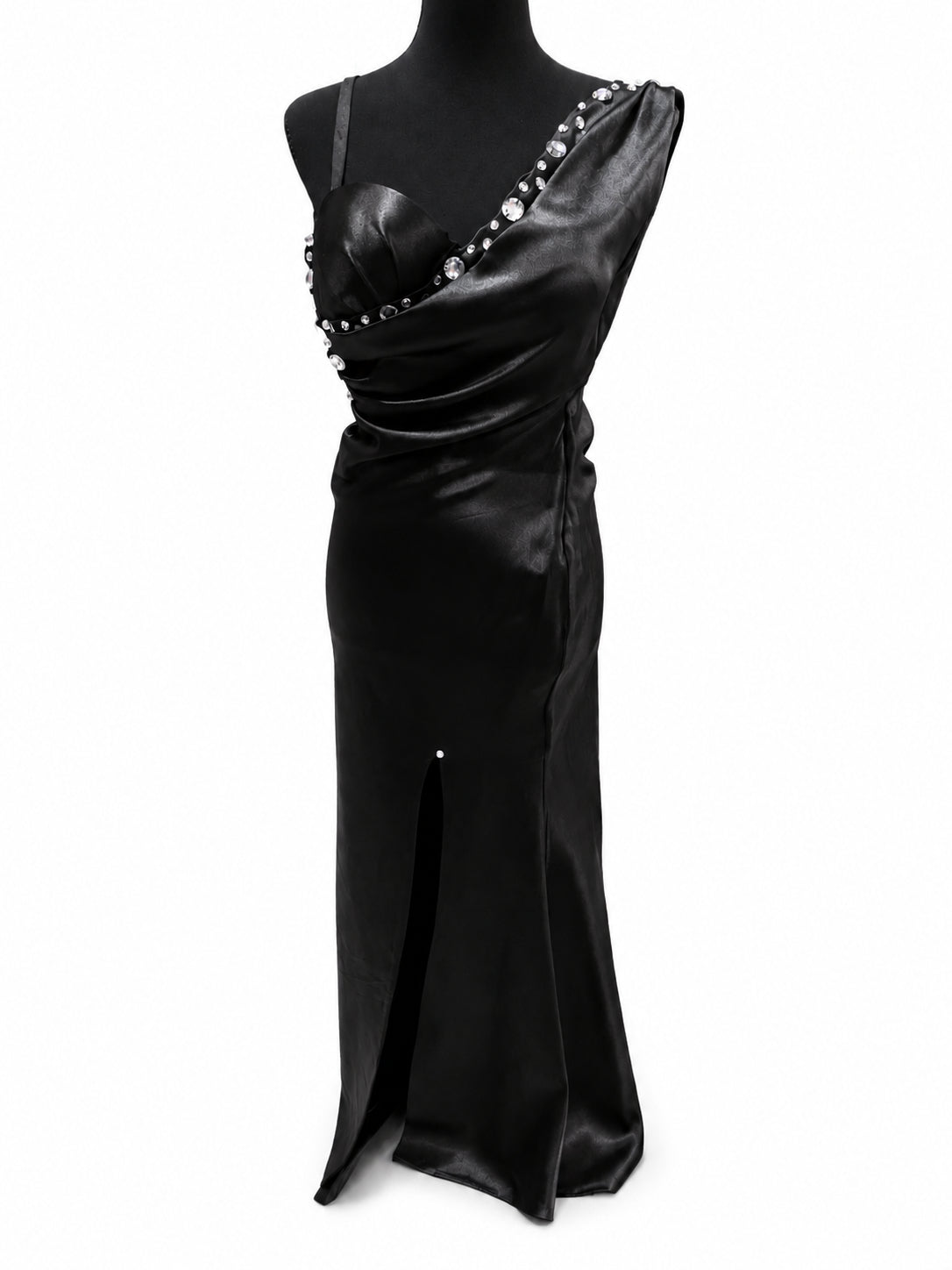 Rochie elegantă neagră de seară, S