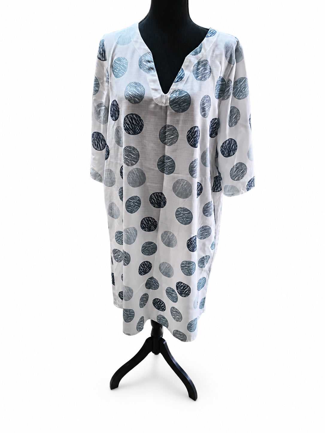 Rochie albă cu buline, L