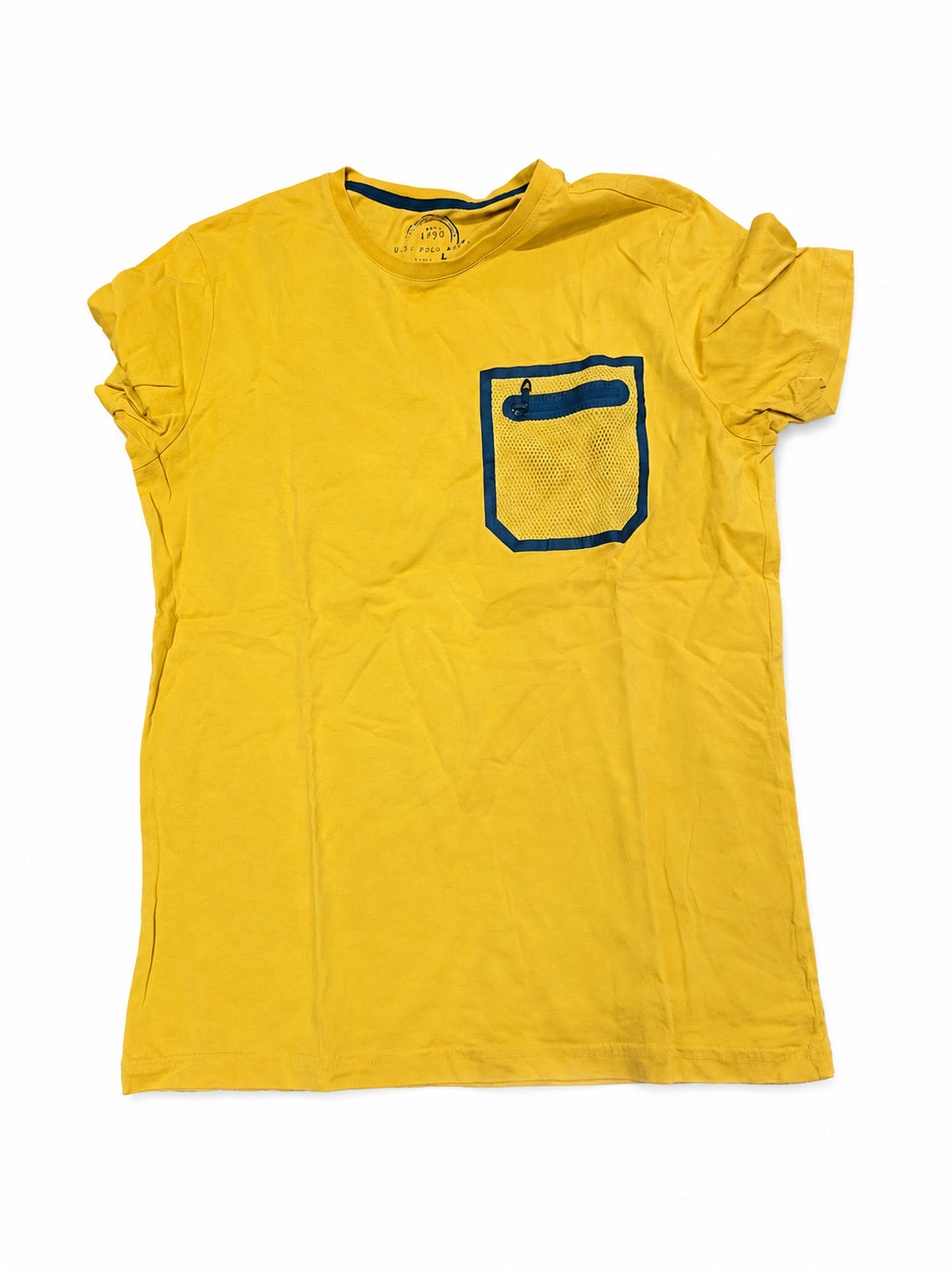 Tricou unisex galben, L