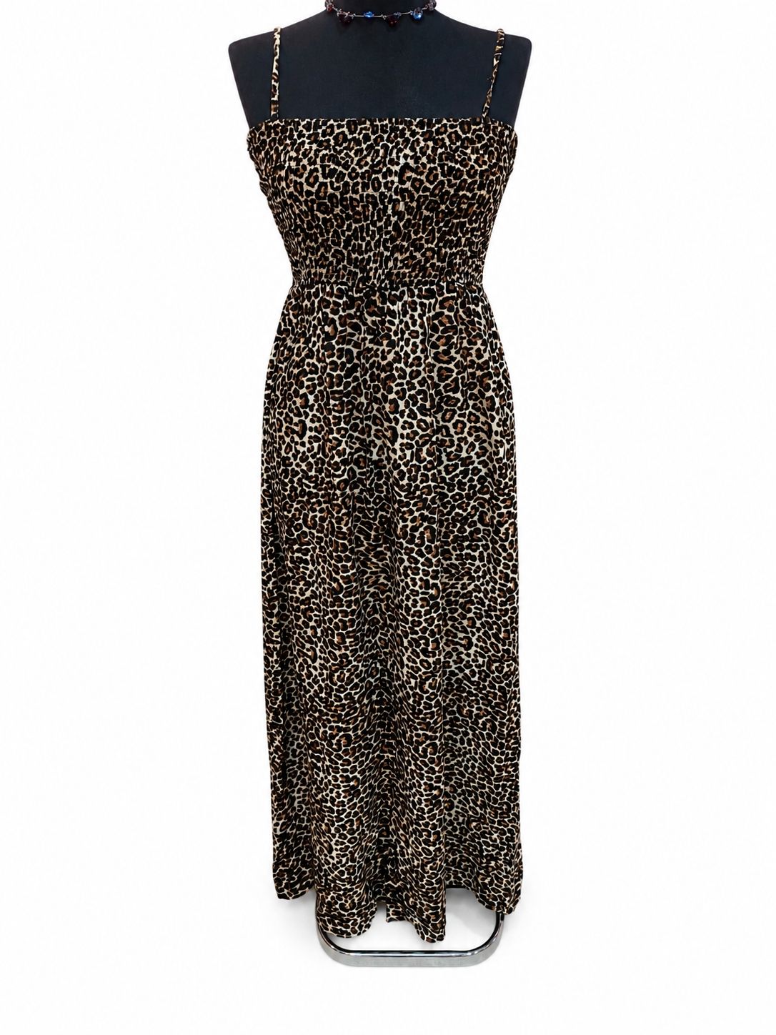 Rochie lungă Janina cu imprimeu leopard, 40