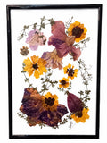 Tablou decorativ handmade cu floare presată naturală