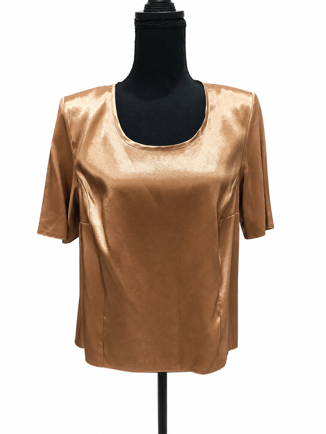 Bluză damă satinată bronz, M