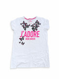 Tricou alb pentru fete, 158