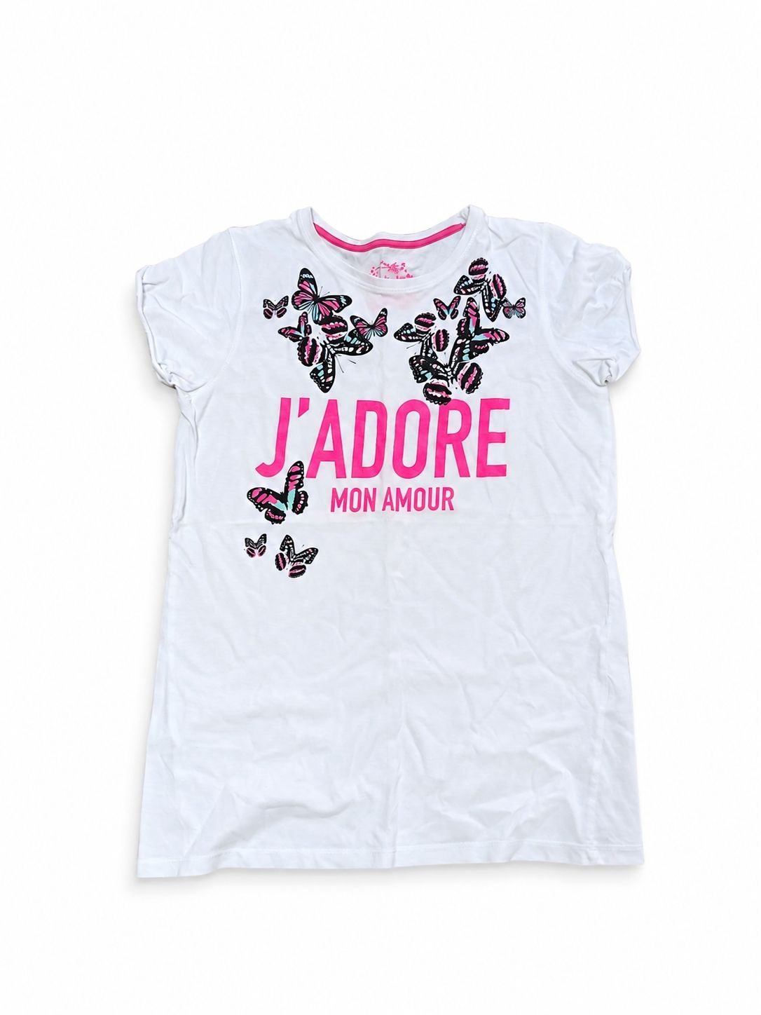Tricou alb pentru fete, 158