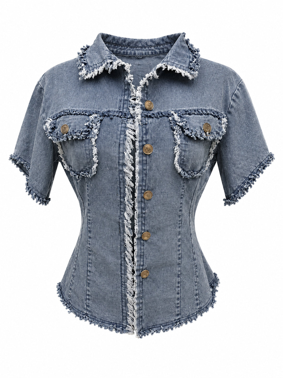 Cămașă denim Limeng gri damă, S/M