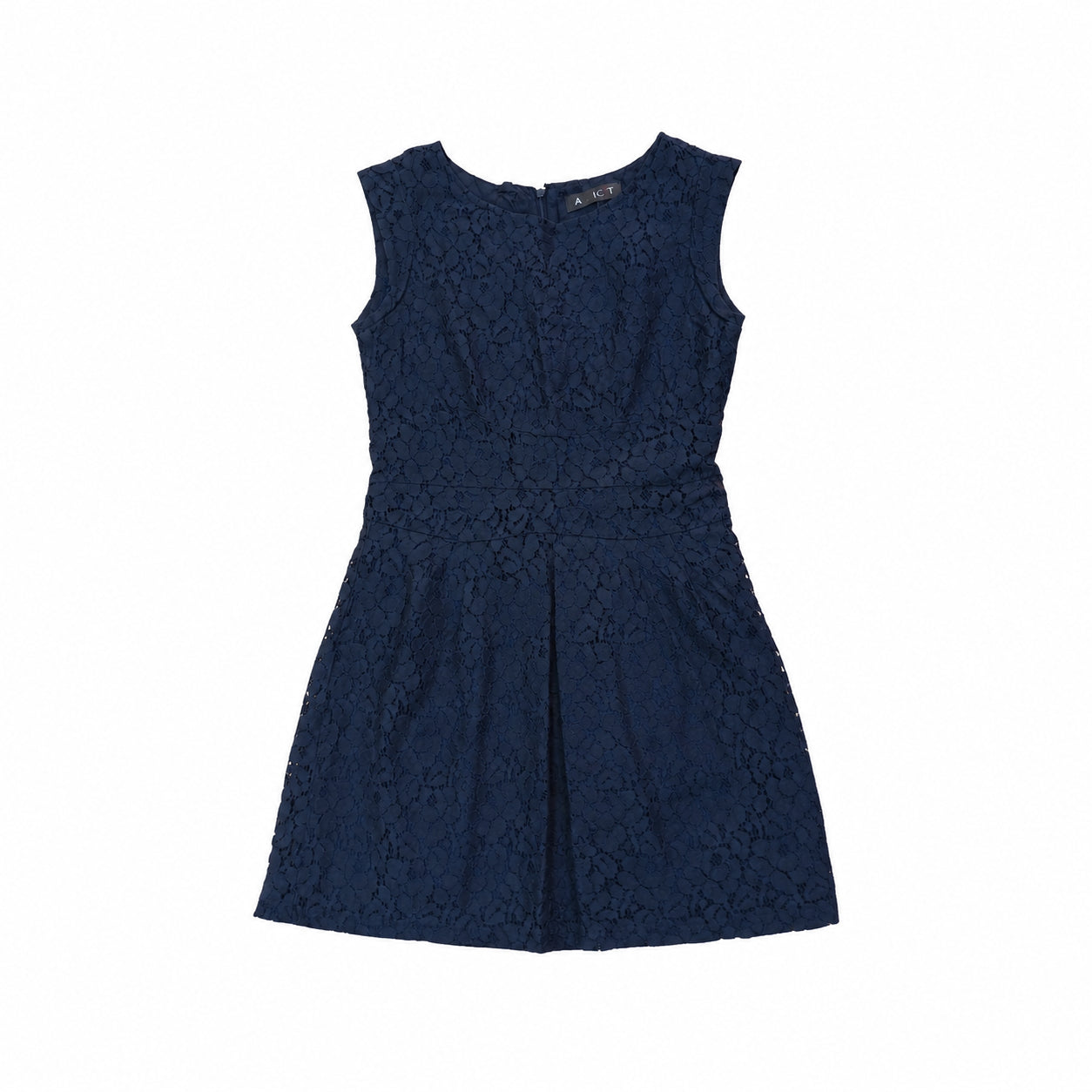 Rochie Apricot bleumarin din dantelă, XS