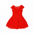 Rochie roșie din dantelă, XS