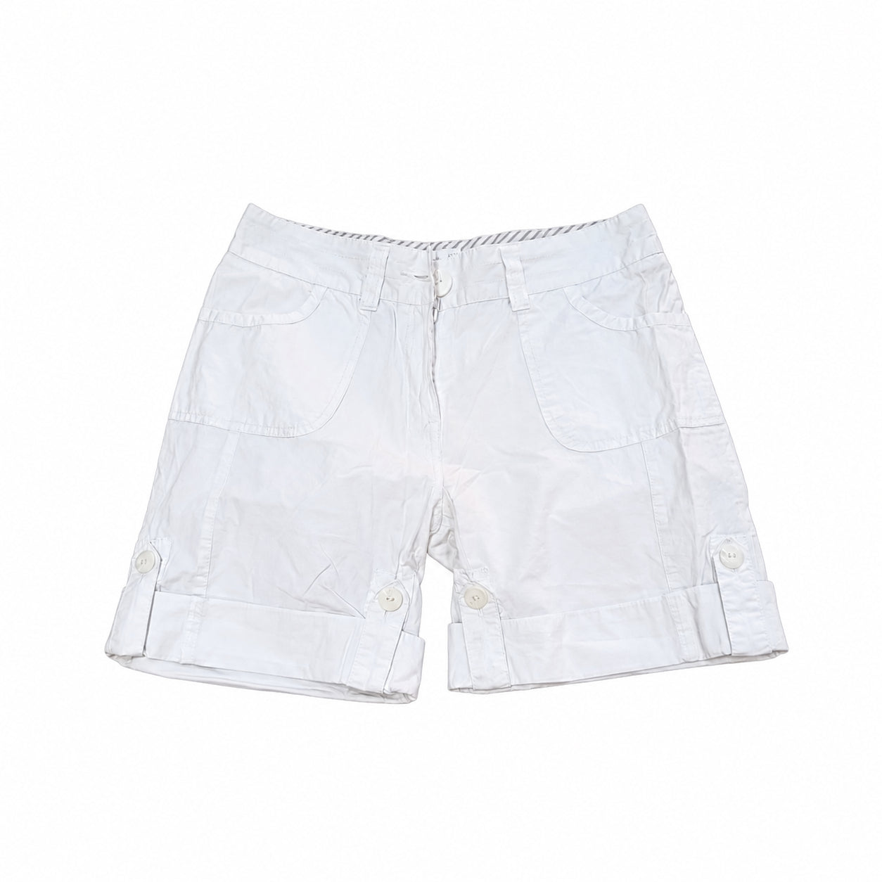 Pantaloni scurți damă albi, 38