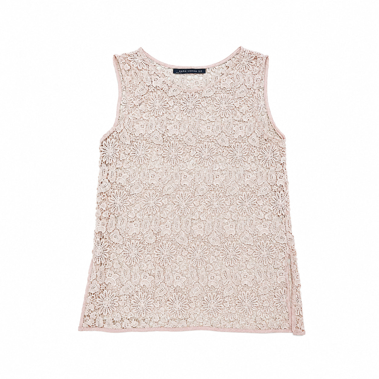 Top damă Zara, culoare roz pudrat, M