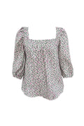 Bluză damă cu imprimeu floral multicolor, S