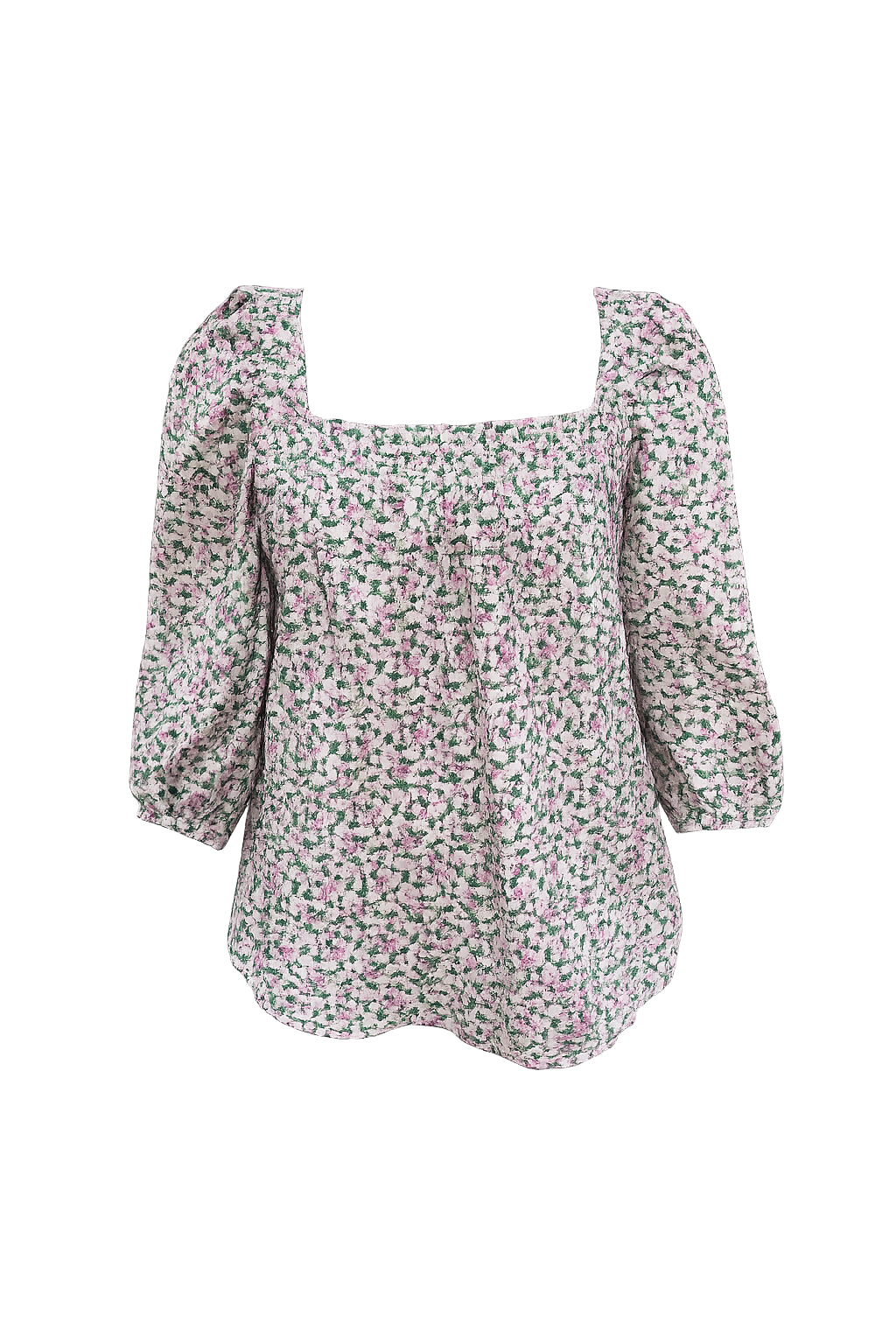 Bluză damă cu imprimeu floral multicolor, S