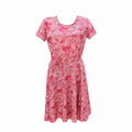 Rochie damă roz cu imprimeu floral, S