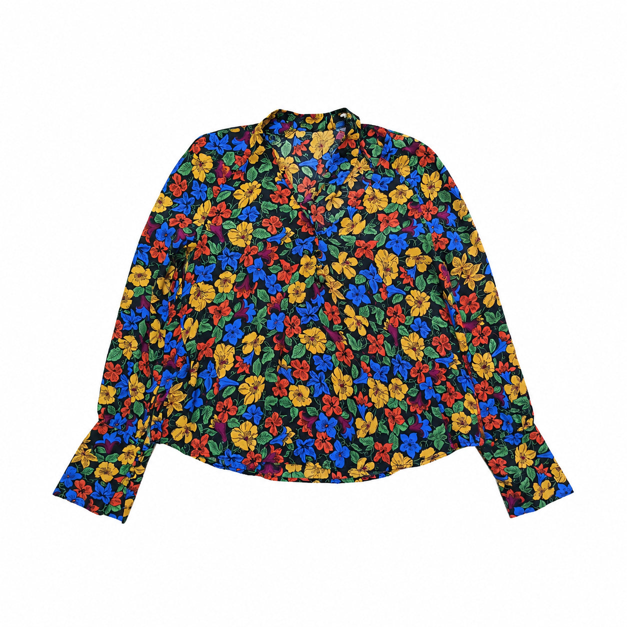Bluză Mango, multicoloră cu imprimeu floral, S