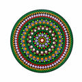 Mandală ornamentală handmade, 25 cm