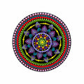 Mandală ornamentală handmade, 25 cm