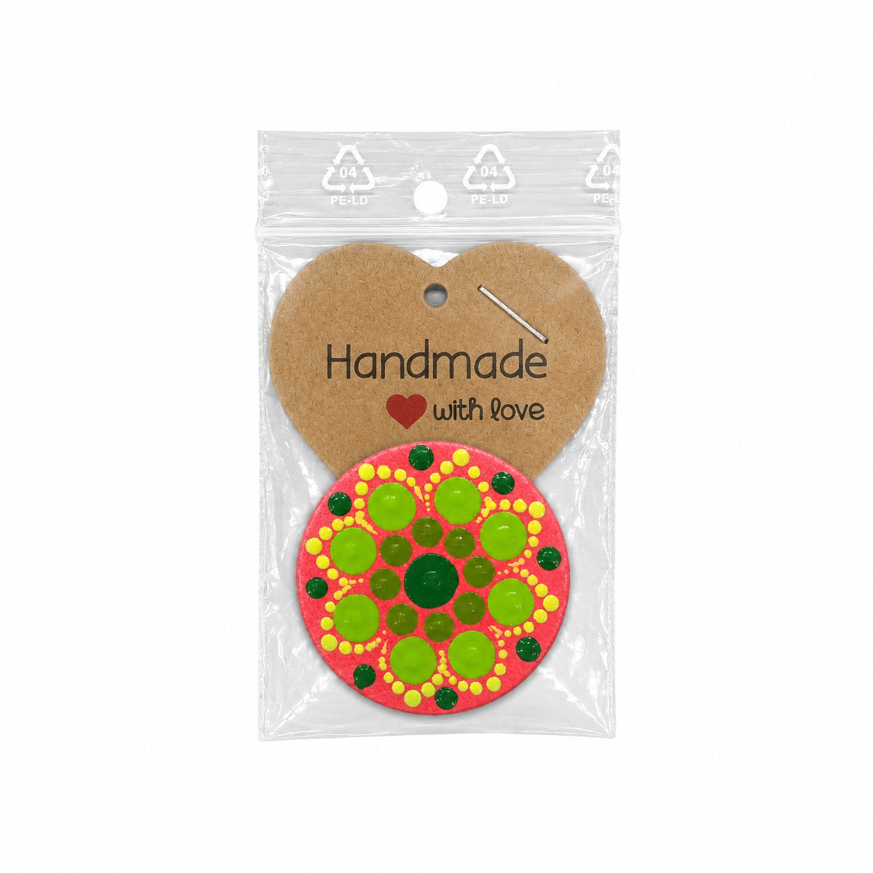 Magnet decorativ handmade din lemn