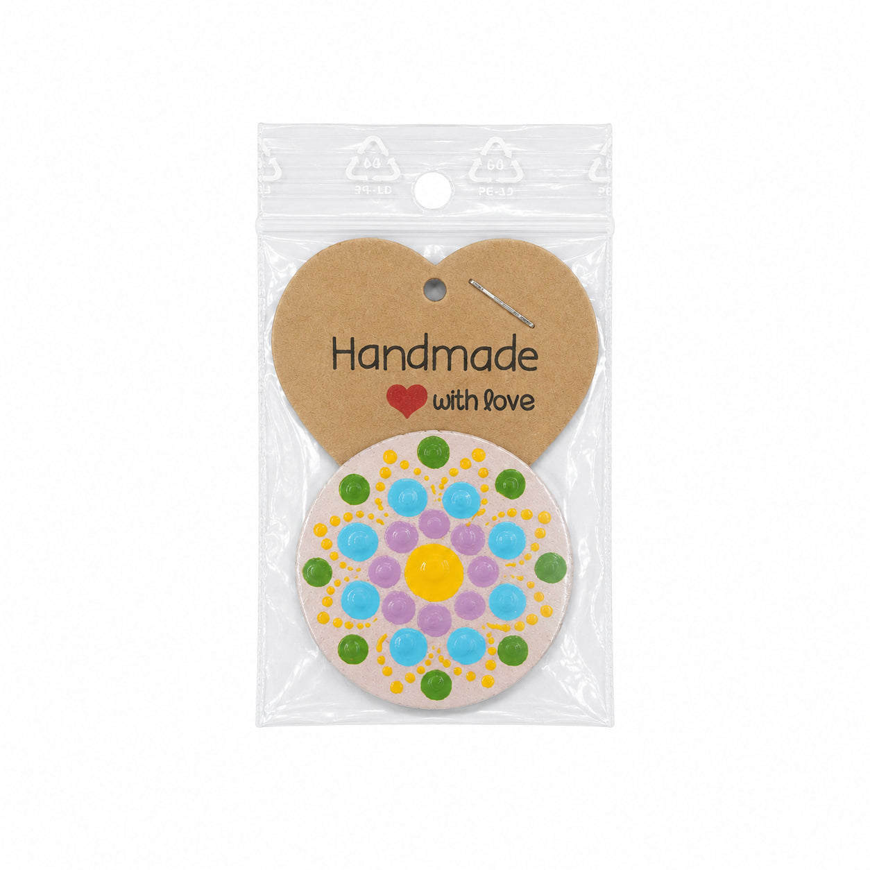 Magnet decorativ handmade din lemn
