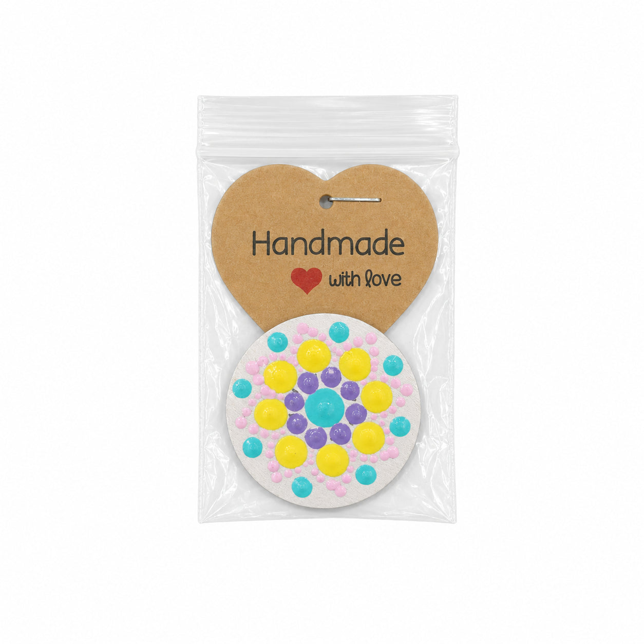 Magnet decorativ handmade din lemn