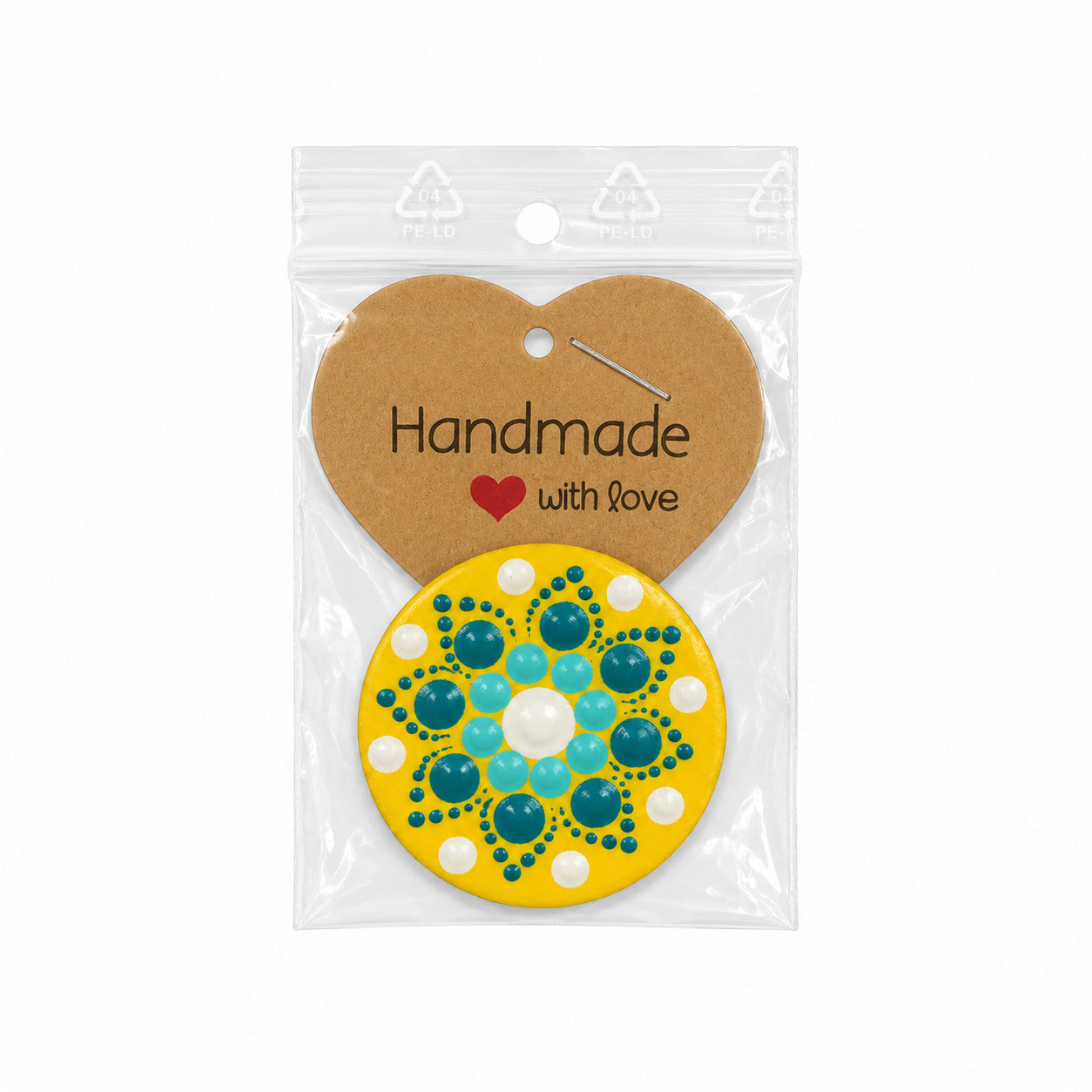 Magnet decorativ handmade din lemn