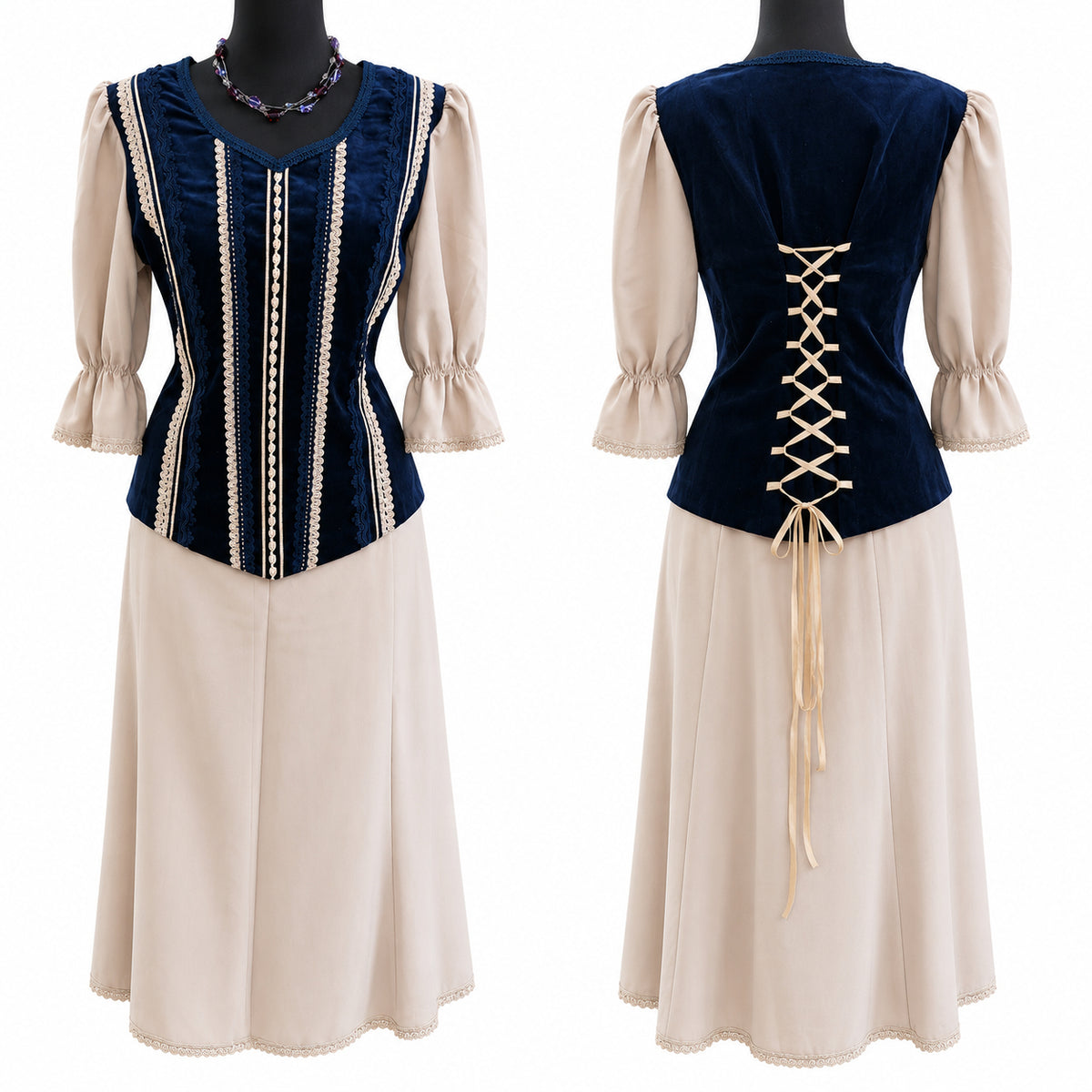 Costum damă stil medieval/folcloric, 42-44