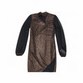 Rochie cu imprimeu tip animal print, S