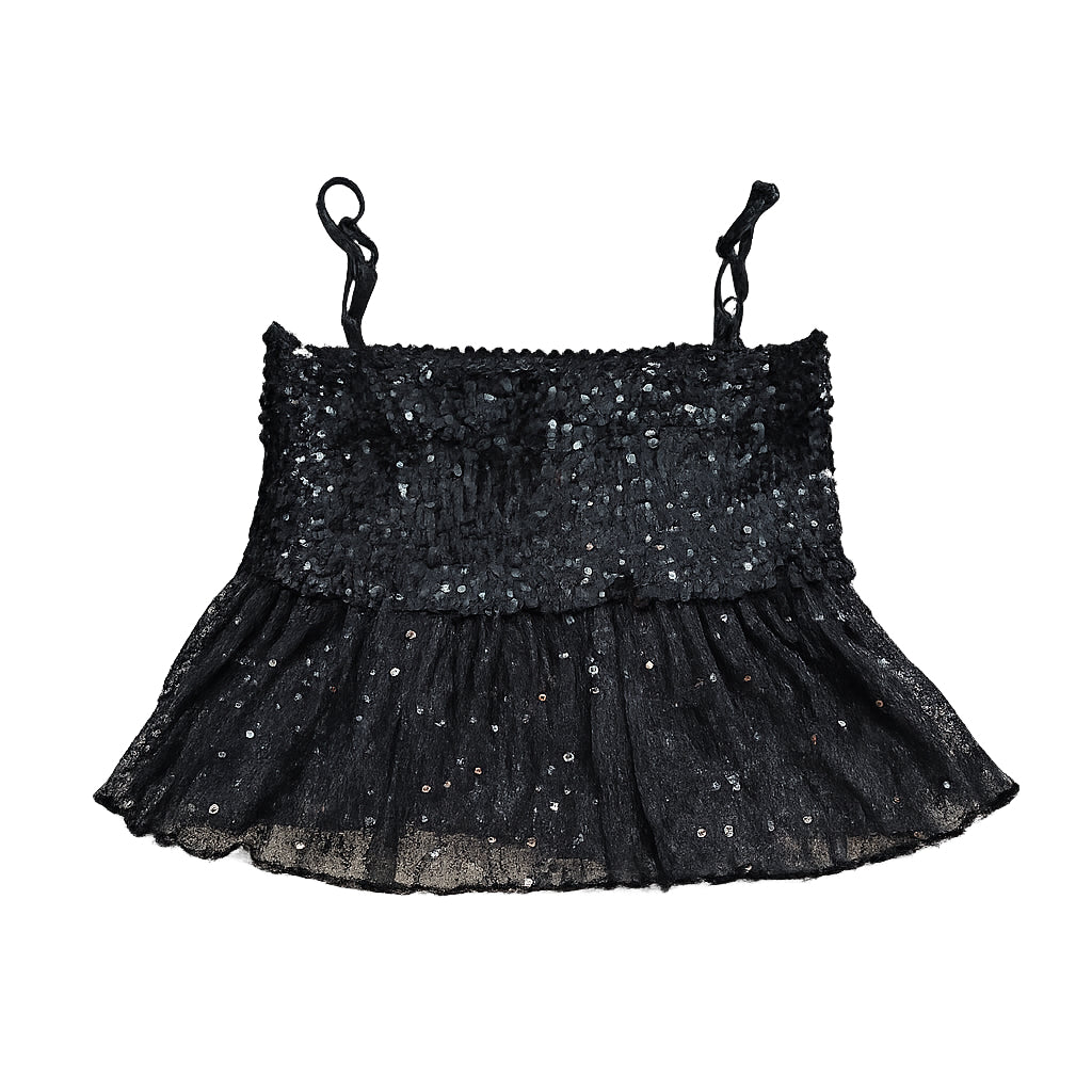 Top damă negru cu paiete, S
