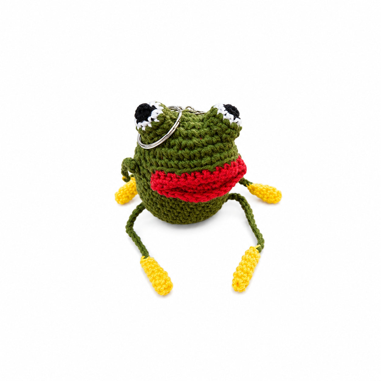 Breloc handmade în formă de broscuță