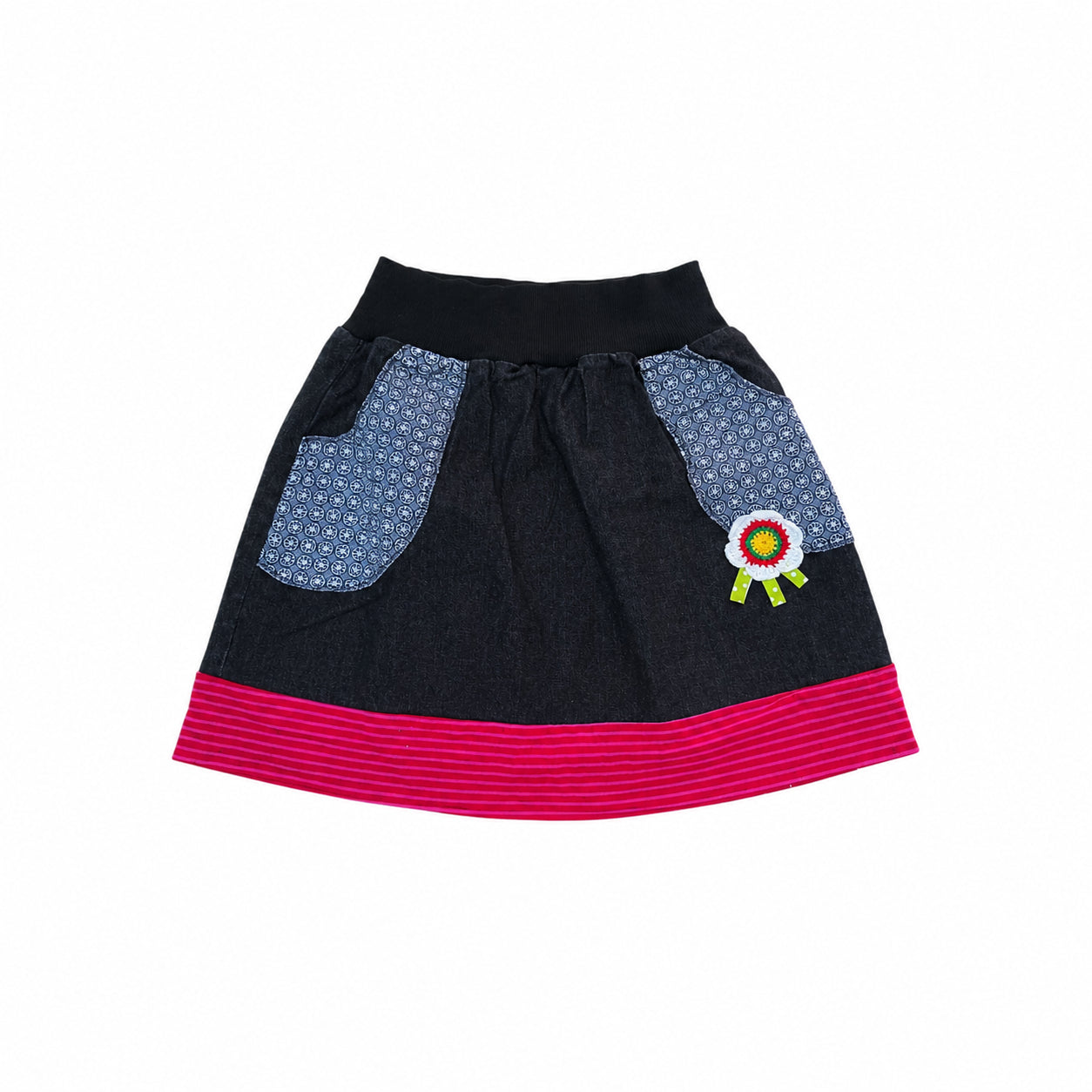 Fustă casual, neagră, S