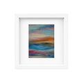 Tablou decorativ abstract în ramă albă, 28x23