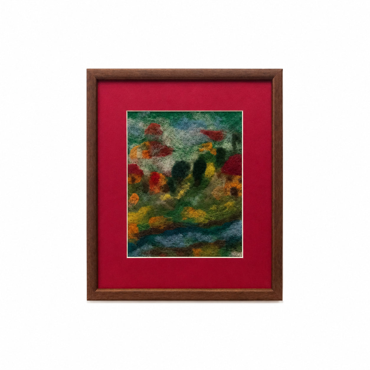 Tablou decorativ abstract în ramă din lemn, 25x29