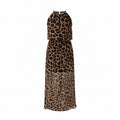 Rochie lungă damă cu imprimeu animal print, S