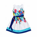 Rochie damă albă cu imprimeu floral, S