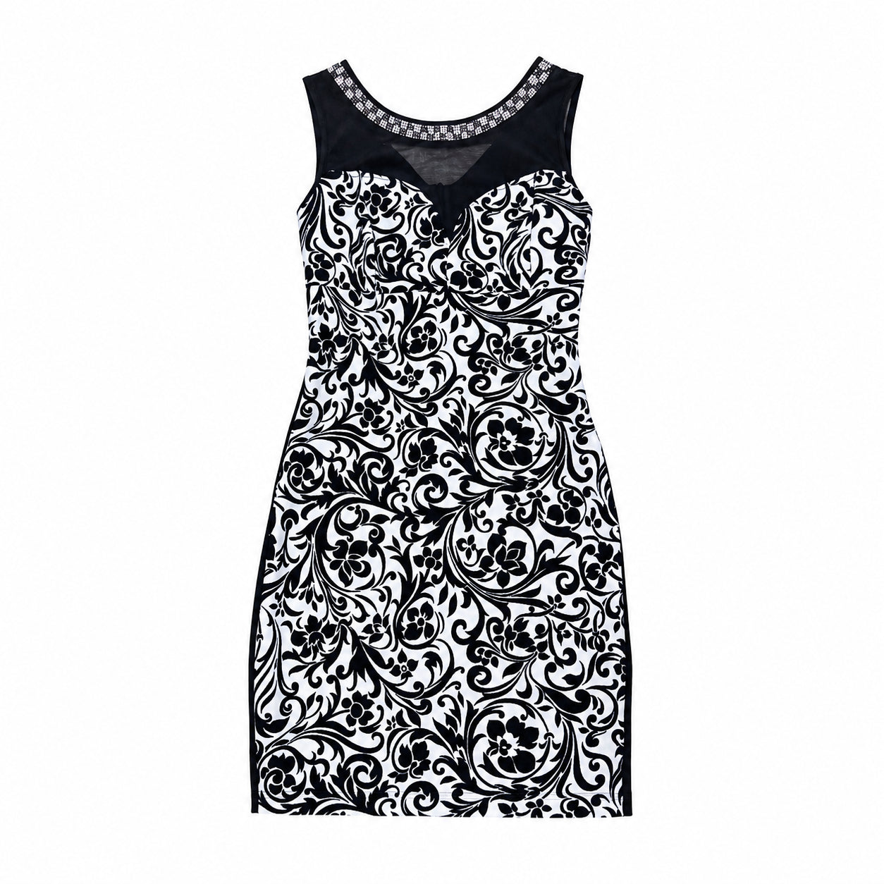Rochie damă alb-negru, S