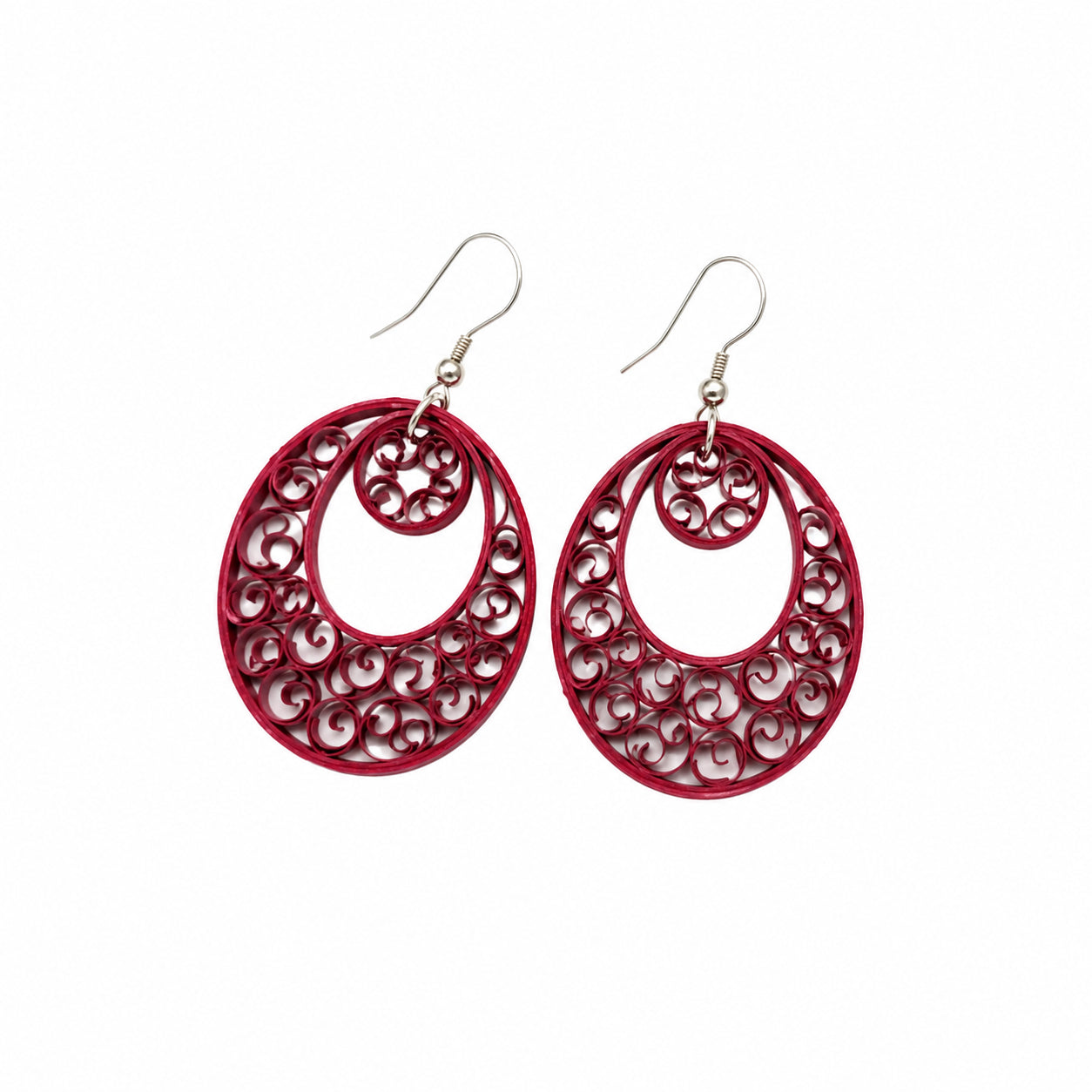Cercei handmade quilling