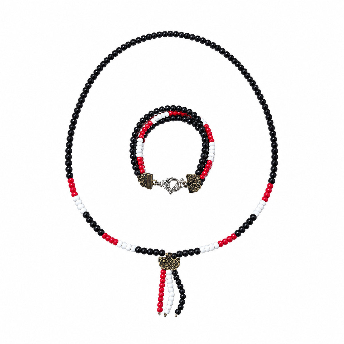 Set colier și brățară handmade