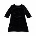 Rochie neagră din catifea