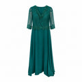 Rochie lungă verde smarald Zumra Moda