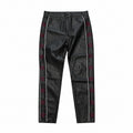 Pantaloni negri din imitație de piele