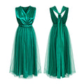 Rochie lungă elegantă verde