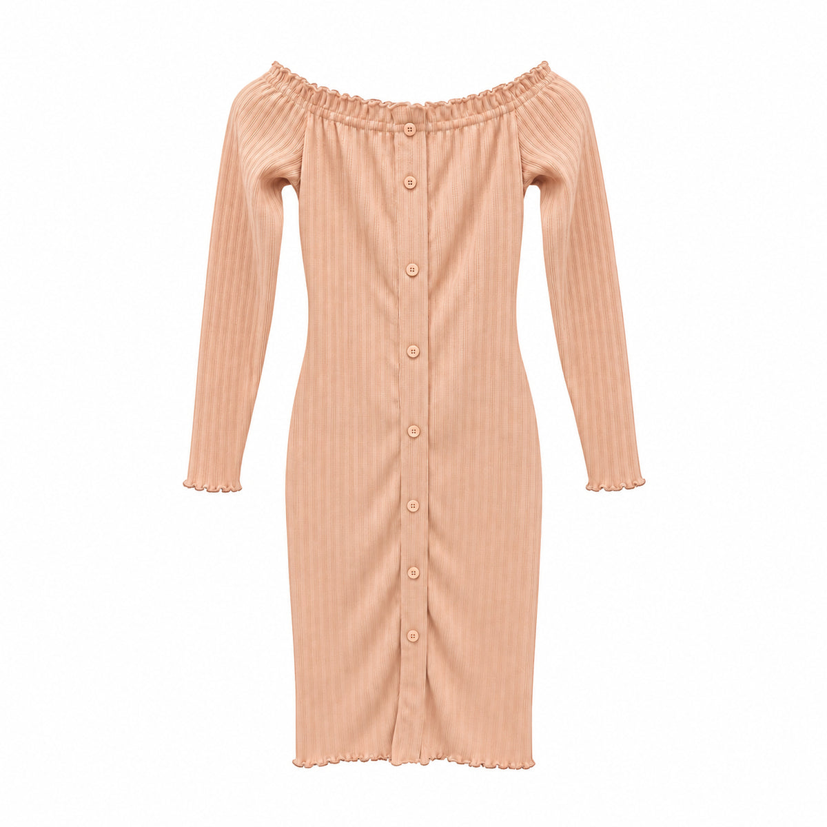 Rochie mulată roz-piersică Sinsay