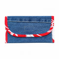 Portofel textil albastru