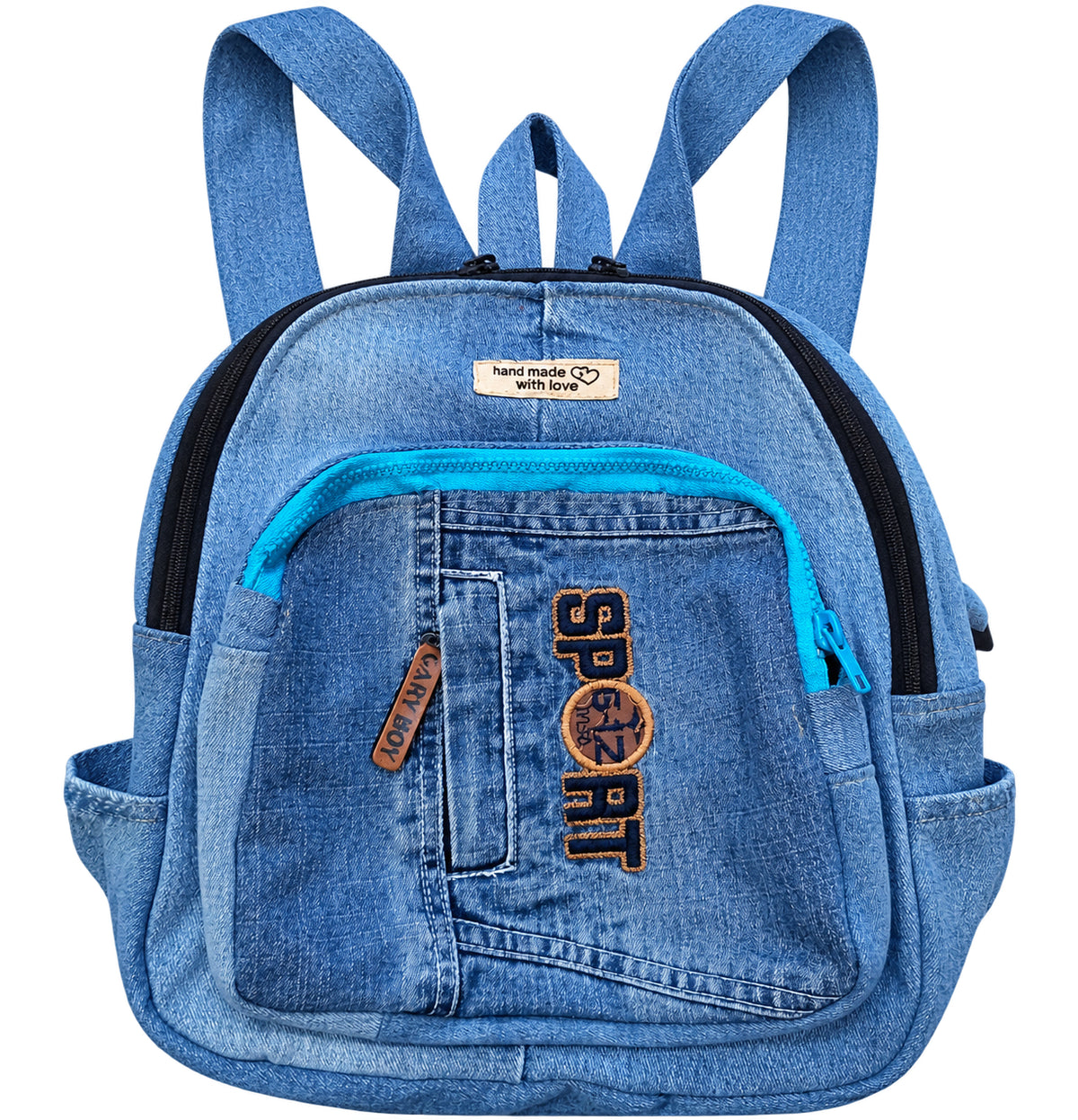 Rucsac albastru din denim