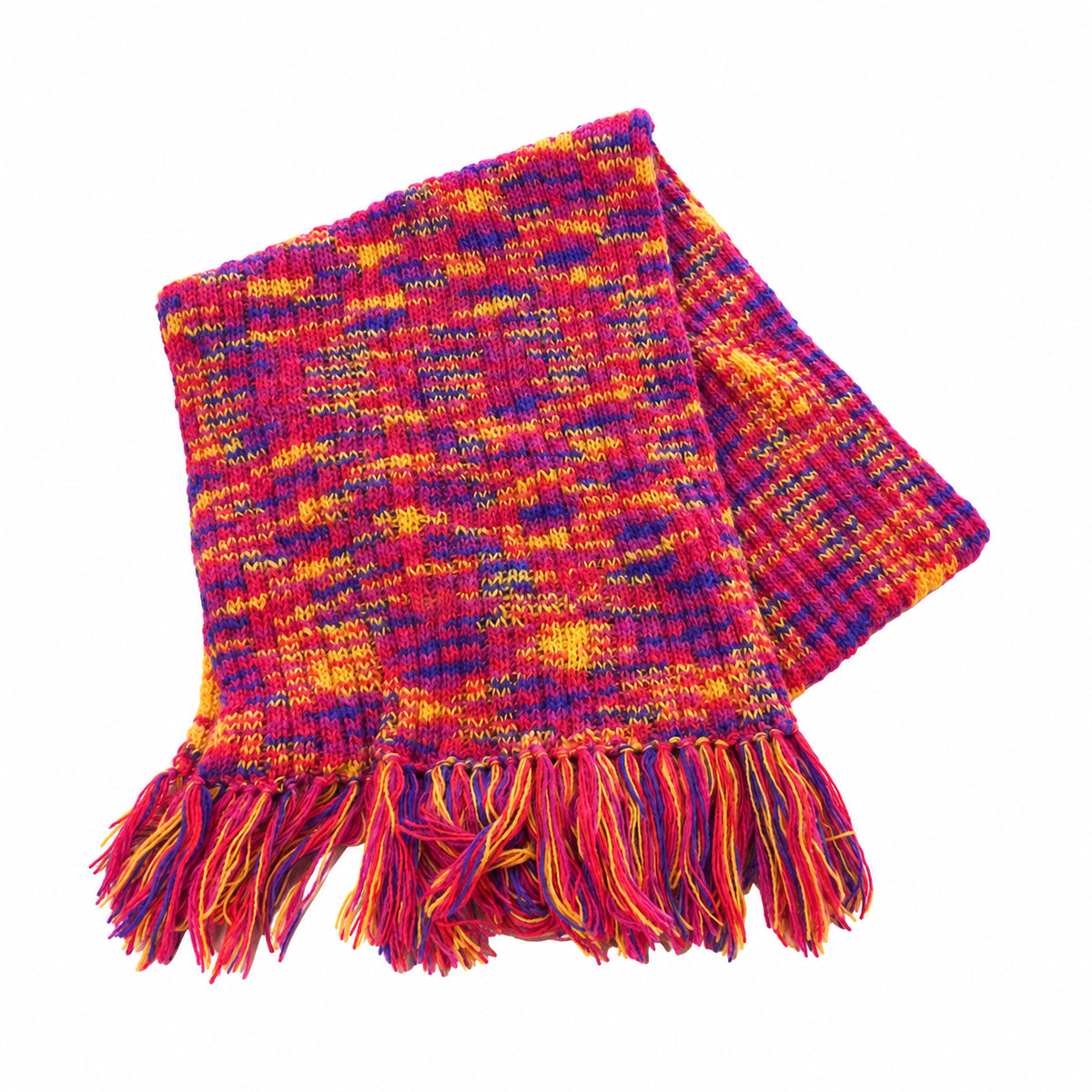 Fular multicolor tricotat